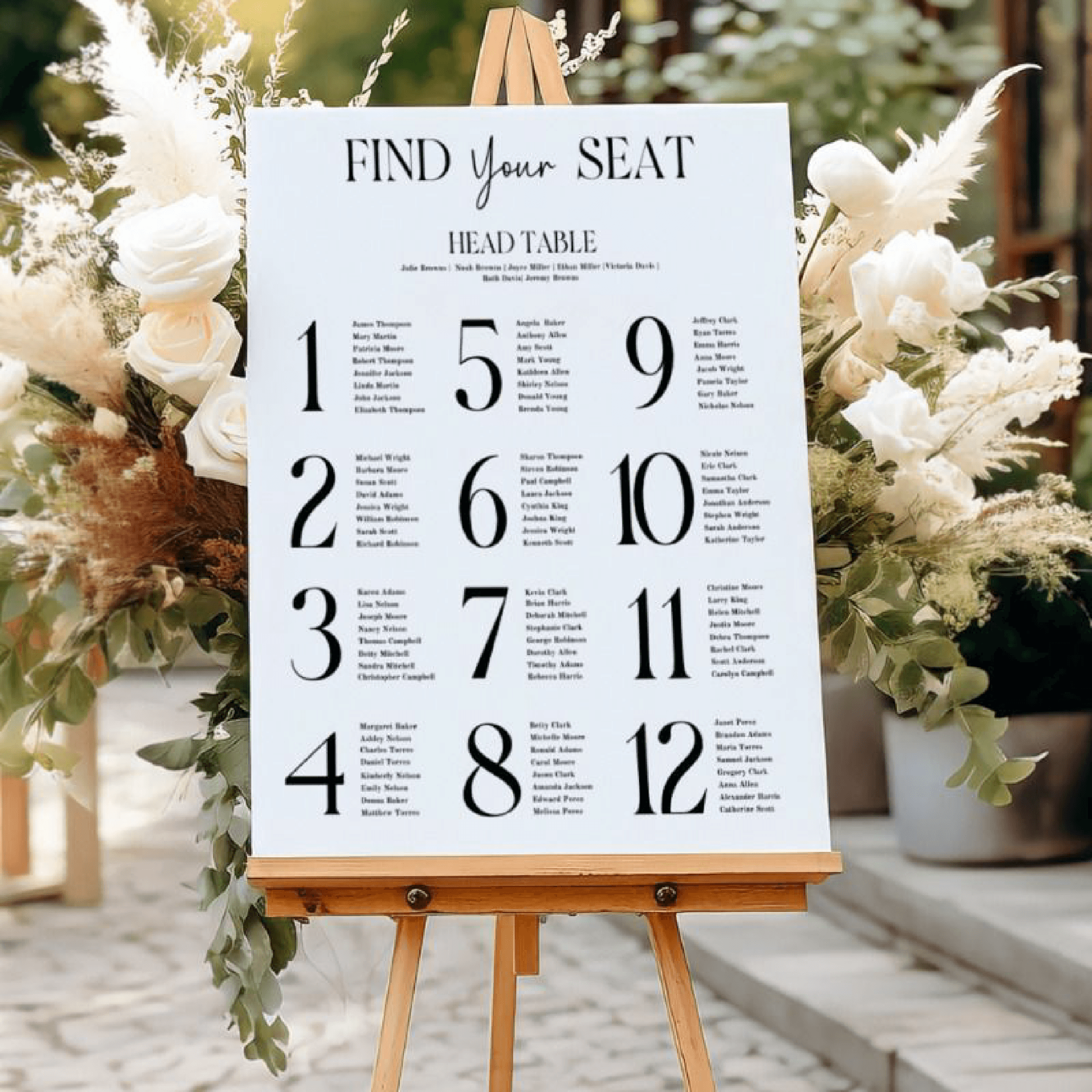 Seating Chart Medium