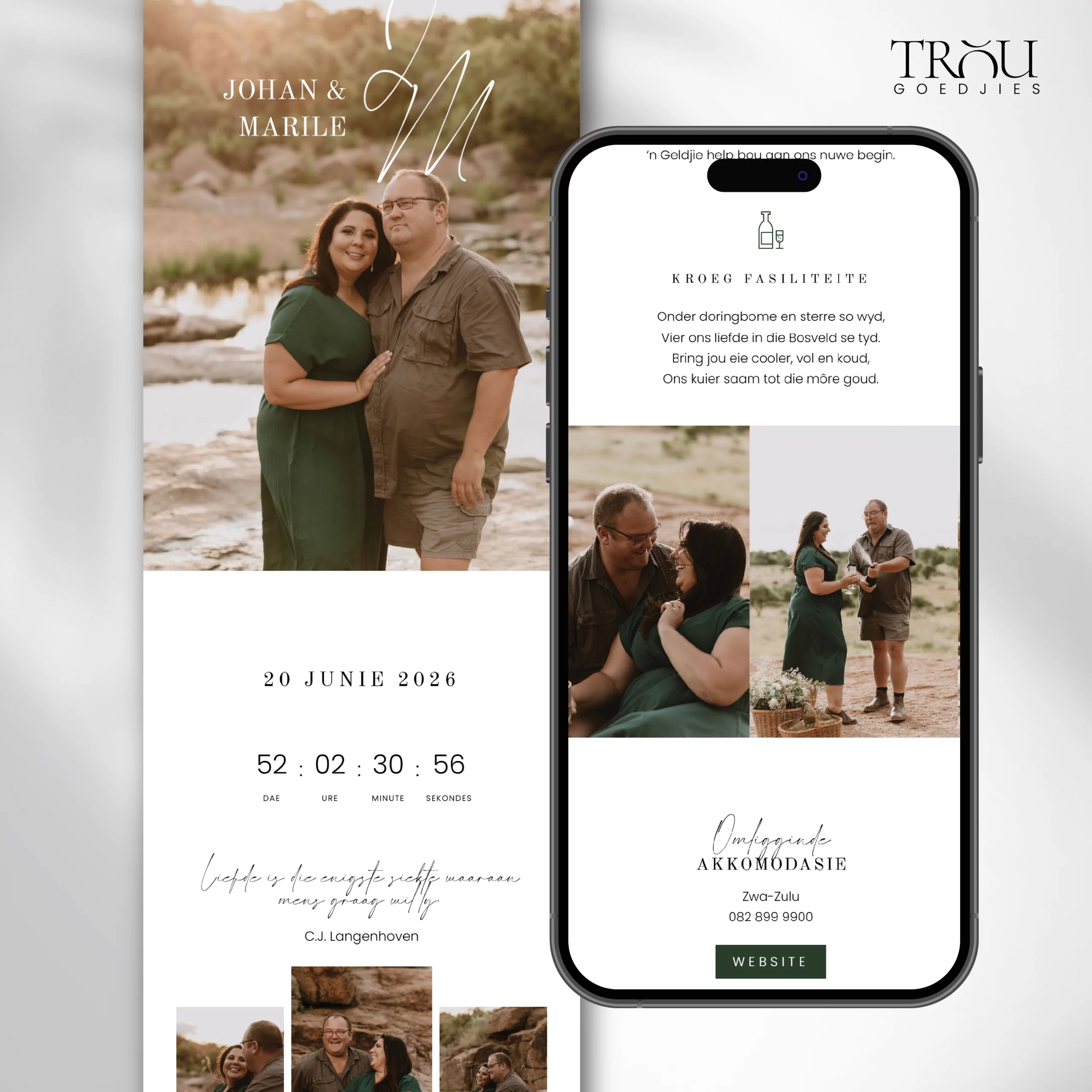 Wedding Website Invite - Perfect for online RSVP's