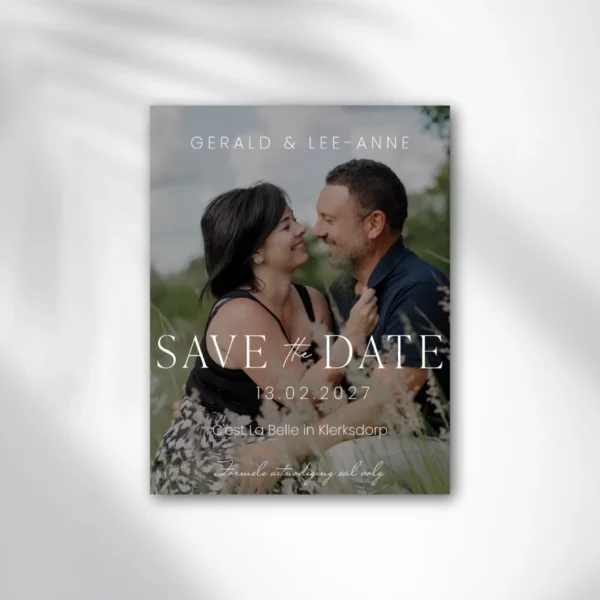 Custom wedding save the dates